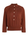 Malo Woman Sweater Brown Size Xs Cotton