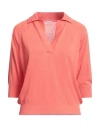 Malo Woman Sweater Coral Size Xs Cotton In Red