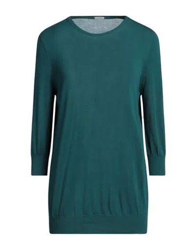 Malo Woman Sweater Deep Jade Size 10 Cotton In Green