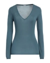 Malo Woman Sweater Deep Jade Size 4 Cotton In Green