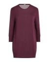 Malo Woman Sweater Deep Purple Size 4 Cotton