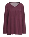Malo Woman Sweater Deep Purple Size M Cotton