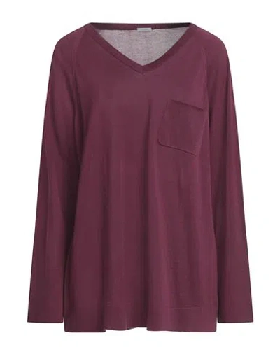 Malo Woman Sweater Deep Purple Size M Cotton