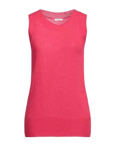 Malo Woman Sweater Fuchsia Size 2 Cashmere, Polyamide In Pink