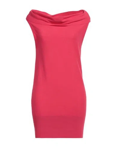 Malo Woman Sweater Fuchsia Size 4 Cotton In Pink