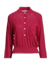 Malo Woman Sweater Fuchsia Size Xs Cotton In Pink
