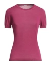 Malo Woman Sweater Garnet Size 4 Cotton In Red