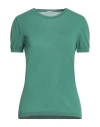 Malo Maglia Girocollo In Cashmere E Seta In Green