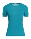 Malo Woman Sweater Light Blue Size 6 Cotton