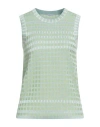 Malo Woman Sweater Light Green Size 2 Silk