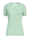 Malo Woman Sweater Light Green Size 6 Cotton