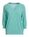 Malo Woman Sweater Light Green Size S Cotton