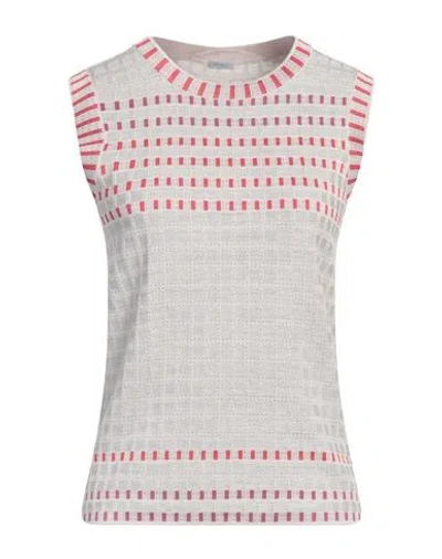 Malo Woman Sweater Light Grey Size 4 Silk In Gray
