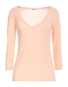 Malo Woman Sweater Light Pink Size 4 Cotton