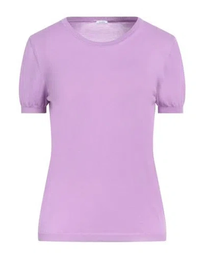 Malo Woman Sweater Light Purple Size 10 Cotton