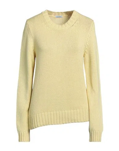 Malo Woman Sweater Light Yellow Size 8 Cotton, Polyamide, Lycra