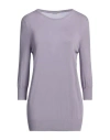 Malo Woman Sweater Lilac Size 2 Cotton In Purple