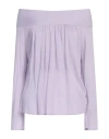 Malo Woman Sweater Lilac Size M Cotton In Purple