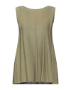 Malo Woman Top Military Green Size M Viscose, Cotton