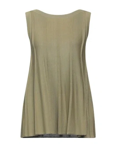 Malo Woman Top Military Green Size M Viscose, Cotton