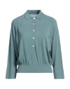 Malo Woman Sweater Pastel Blue Size S Cotton