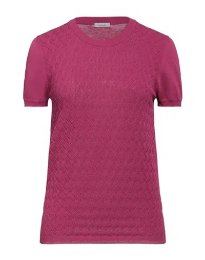 Malo Woman Sweater Purple Size 4 Cotton