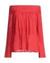 Malo Woman Sweater Red Size S Cotton In Red