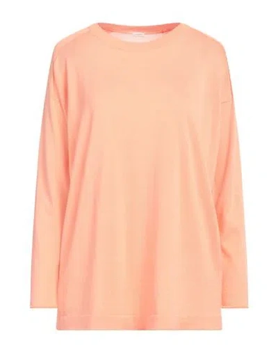 Malo Woman Sweater Salmon Pink Size L Cotton