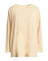 Malo Woman Sweater Sand Size M Cotton In Beige