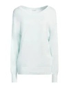 Malo Woman Sweater Sky Blue Size 10 Cotton