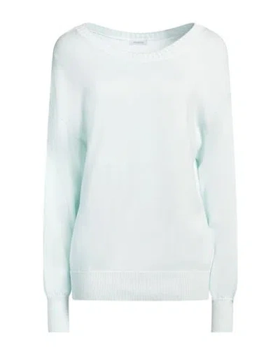 Malo Woman Sweater Sky Blue Size 10 Cotton