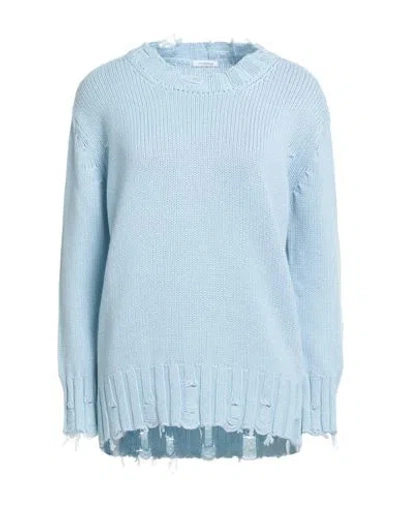 Malo Woman Sweater Sky Blue Size M Cashmere