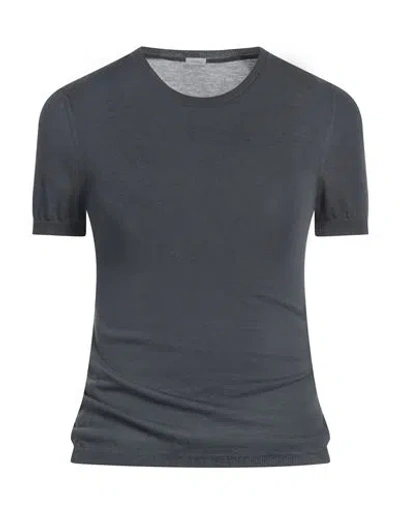 Malo Woman Sweater Steel Grey Size 2 Cotton In Grey