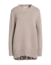 Malo Woman Sweater Taupe Size M Cashmere