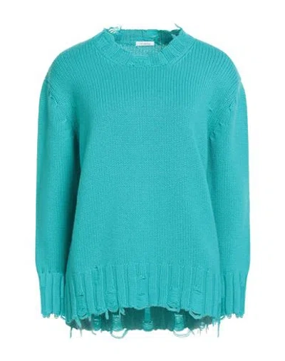 Malo Woman Sweater Turquoise Size M Cashmere