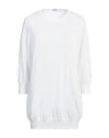 Malo Woman Sweater White Size 12 Cotton