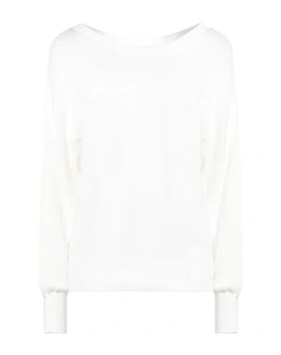 Malo Woman Sweater White Size 4 Cotton