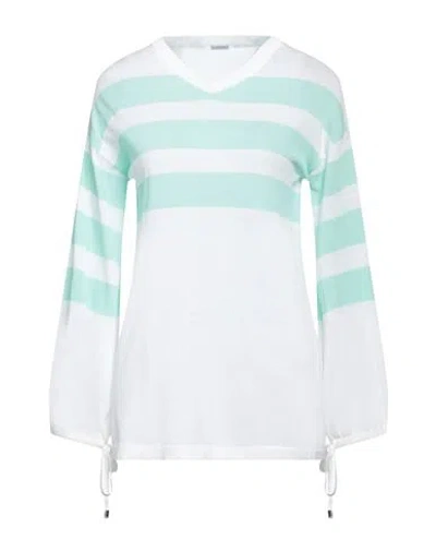 Malo Woman Sweater White Size 4 Cotton