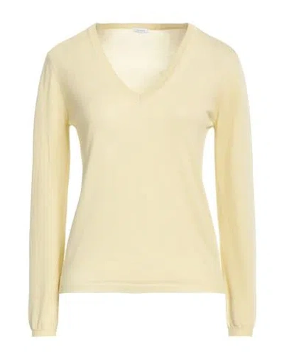Malo Woman Sweater Yellow Size 10 Cotton In Yellow
