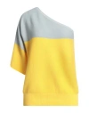 Malo Woman Sweater Yellow Size 10 Cotton In Yellow