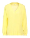 Malo Woman Sweater Yellow Size S Cotton