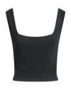 Malo Woman Top Black Size 4 Cotton