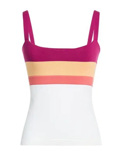 Malo Woman Top Cream Size 10 Cotton, Elastane In Multi