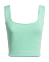 Malo Woman Top Light Green Size 6 Cotton