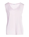 Malo Woman Top Lilac Size 10 Silk In Purple