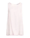 Malo Woman Top Pink Size 10 Linen