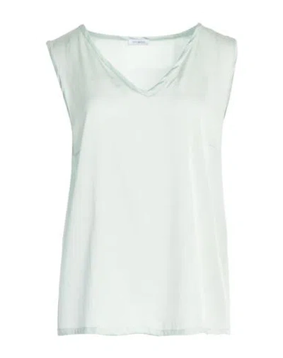 Malo Woman Top Sage Green Size 8 Silk