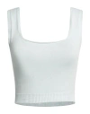 Malo Woman Top Sky Blue Size 8 Cotton