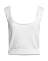 MALO MALO WOMAN TOP WHITE SIZE 10 COTTON