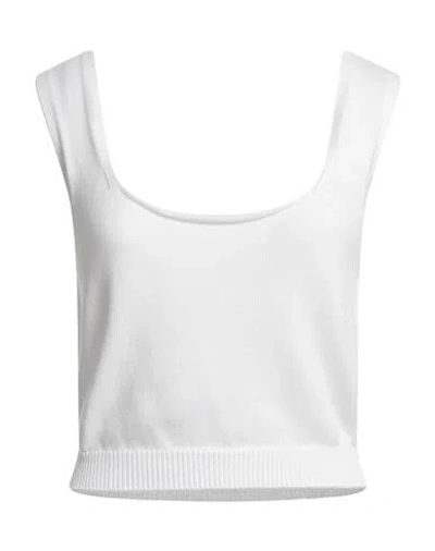 Malo Woman Top White Size 10 Cotton